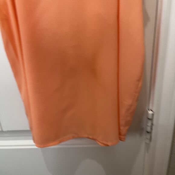 E&M Peach Pink Orange Sleeveless Keyhole Tank Top Blouse Womens Size L - Picture 3 of 12